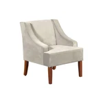 Homepop Swoop Arm Accent Chair Velvet Grey New. Price: $284.09.