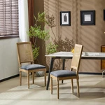 Set Of 2 Powell French Country Indoor Dining Chairs, Wooden Room Wi New. Price: $311.99.