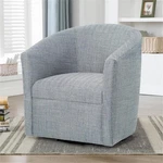 Bowery Hill Transitional Styled Fabric Swivel Chair Indigo Blue New. Price: $503.37.