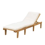 Christopher Knight Home Ariana Acacia Wood Chaise Lounge With Cushion, Teak F... New. Price: $261.19.