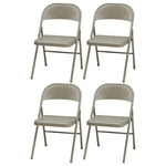 Meco Sudden Comfort All Steel Folding Chair Set, Chicory Lace Frame (set Of 4) New. Price: $102.99.