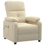 Vidaxl Fabric Massage Recliner Chair, Cream Color, Farmhouse Styled Relaxatio New. Price: $350.99.