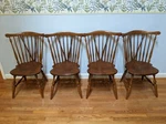 Set Of 4 Ethan Allen Maple Heirloom Nutmeg Brace Windsor Dining Chairs 10 6020 Used. Price: $812.50.