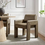 Daven Vegan Leather Dining Armchair Mushroom New. Price: $200.50.