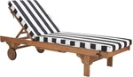 Safavieh Outdoor Collection Newport Natural/ Black & White Stripe Cushion. Price: $565.98.