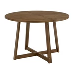 Rome + Oak Worton 45" Modern Farmhouse Round Dining Table, Weathered New. Price: $364.99.