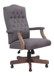Boss Executive Slate Grey Linen Chair Driftwood Finish Frame Model # B905DW-SG New. Price: $299.61.