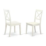 East West Furniture Boston 11" Wood Dining Chairs Linen White (set Of 2) New. Price: $170.82.