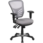 Flash Mid-back Swivel Office Chair/adjustable Arms, Gray HL-0001-GY-GG New. Price: $239.99.