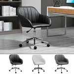 Vinsetto Mid-back Home Office Pu Leather Tub Swivel Task Armchair New. Price: $125.99.