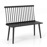 Entryway Bench For 2 With Spindle Back Kitchen Dining Room Hallway-black New. Price: $298.49.