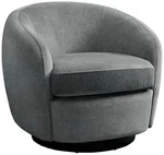 Elements Chanel 34" Wide Bristo Gray Fabric Swivel Chair New. Price: $599.99.