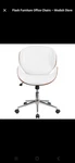 Flash Furniture Leather Swivel Office Chair In Black And Walnut, Desk New. Price: $100.00.