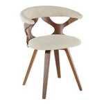 Lumisource Gardenia Chair, Walnut Wood/cream Fabric Ch-gardwlcr New. Price: $199.99.