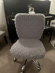 Idea Nuova Faux Fur Swivel Chair Used. Price: $125.00.