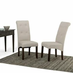 Set Of 2 Simpli Home Cosmopolitan Transitional Deluxe Tufted Parson Chair New. Price: $218.88.