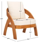 Safavieh Demarco Rattan Accent Chair, Reduced Price 2172778971 CWK3000A Open. Price: $229.00.