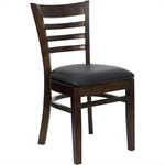 Flash Furniture Hercules Ladder Back Dining Chair With Black Seat New. Price: $163.99.