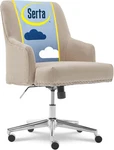 Mid Century Modern Office Chair With Memory Foam, Chrome Nailheads, Beige Twill New. Price: $297.99.