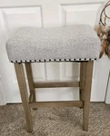 Better Homes & Gardens Kitchen Backless Bar Stools Dining Chairs Gray Used. Price: $40.00.