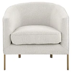 Npd Furniture Harrod 19.5" Fabric Accent Arm Chair In Beige/antique Gold New. Price: $732.00.