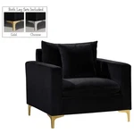 Meridian Furniture Naomi Velvet Accent Chair In Black New. Price: $534.23.