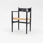 2022 Wegner For Carl Hansen CH37 Dining Chair Oak Black Natural Papercord Used. Price: $1050.00.