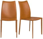 Euro Style Dalia Stacking Chair Cognac (set Of 2) 02350COG-MP2 New. Price: $475.00.