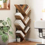 Homcom 7-TIER Tree Bookshelf With Steel Frame For Living Room, Rustic Brown New. Price: $74.47.
