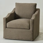 Open Box Kinwell Charles Slipcover Swivel Barrel Chair (retail Price $369). Price: $279.99.