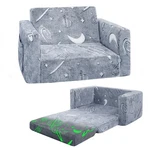 Inhand Toddler Chair COMFY,2-IN-1 Soft Couch Fold Out Medium, Grey New. Price: $70.05.