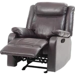 Maklaine Contemporary Faux Leather Rocker Recliner Dark Brown New. Price: $442.81.