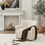 Kinwell 32.5" Vestie Chenille Swivel Barrel Chair-open Box (retail Price $499). Price: $259.99.