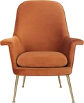 Aimee Retro Glam Sienna Velvet Arm Chair By Couture Home New. Price: $580.99.