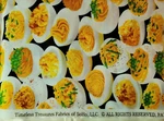 Deviled Egg Design By Timeless Treasures 1/2 Yard 100% Quality Cotton Fabric New. Price: $7.00.