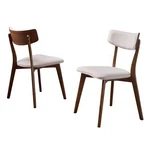 Gdfstudio Mid-century Walnut Finished Frame Dining Chairs (set Of 2) (light New. Price: $217.41.