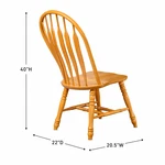 Pemberly Row Windsor Dining Side Chairs Light Oak Solid Wood (set Of 2) New. Price: $422.89.