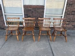 Set 4 Ethan Allen Heirloom Comb Back Chair Nutmeg Maple #10-6051 Used. Price: $599.99.