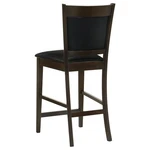 Coaster Jaden 25" Faux Leather Counter Stool In Black And Espresso (set Of 2) New. Price: $191.12.