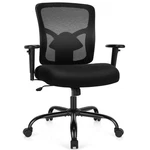 Costway 400LBS Mesh Big & Tall Office Chair Swivel Task W/ Lumbar Support New. Price: $94.99.
