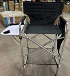 Omysalon 26" Tall Folding Directors Chair With Side Table,portable Set New. Price: $63.99.
