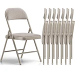 Folding Chairs 8 Pack Padded Fabric Cushion Seat Back Oatmeal Make Changes Home New. Price: $259.99.