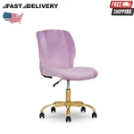 Mainstays Plush Velvet Office Chair, Lilac Bloom New. Price: $64.00.