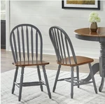 Simple Living Solid Wood Slat Back Dining Chairs Set Of 2 Oak Kitchen Durable New. Price: $197.80.