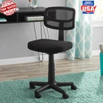 Black Mesh Task Chair Adjustable Height Swivel Wheels Home Office Furniture New. Price: $44.76.