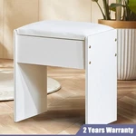 Padded Makeup Vanity Stool Elegant Dressing Chair With Wooden Legs Bench New. Price: $31.12.