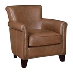 Pemberly Leather Accent Chair& Brown All Top Grain New. Price: $563.41.