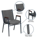 Flash Furniture Hercules Upholstered Stacking Chair Gray New. Price: $157.35.