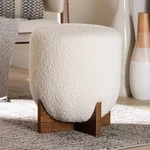 Baxton Studio Fisk Cream Ottoman Footstool New. Price: $148.00.
