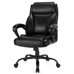 Costway 400 Lbs Big & Tall Leather Office Chair Adjustable High Back Task New. Price: $169.99.